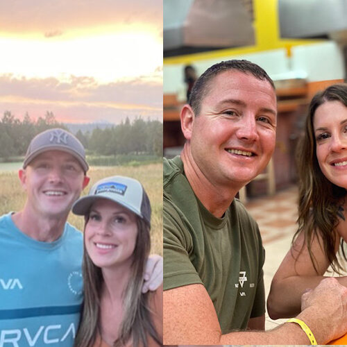 Two people smiling at sunset outdoors in Meridian, Idaho, during The Ketogenic Reset.